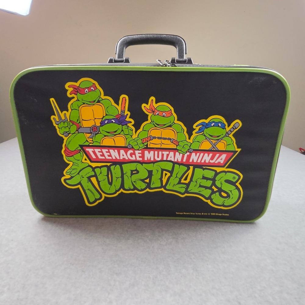Vintage 1989 Teenage Mutant Ninja Turtles TMNT Suitcase Travel Bag Mirage Studio